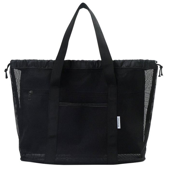 Sac de Plage Femme Maille Pliable-1 Standard Grand Fourre Tout Voyages Gym Piscine Rangement Léger Respirant Sac Plage Aucunely