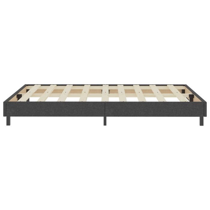Remise 2026®Sommier à lattes de lit - gris - Structure de lit double - Tissu 160x200cm 876 5118153