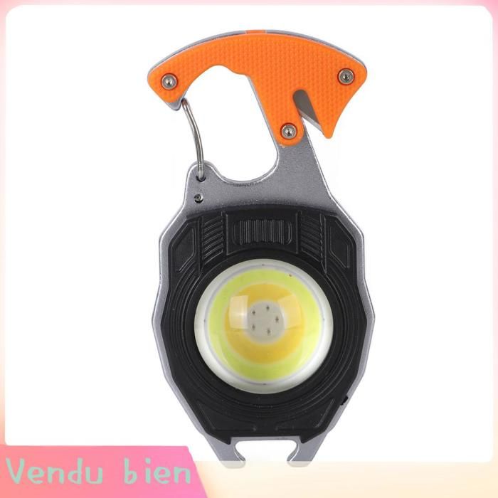 Garosa lampe de poche portable Mini Lampe De Poche Multifonction Petite Lampe De Poche LED Orange 6 Modes sport sauvetage