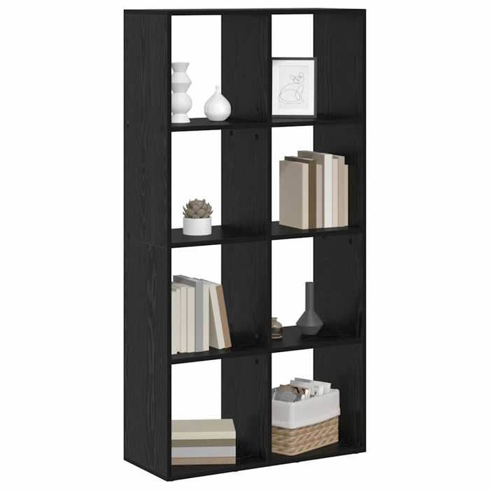 Armoire à dossiers/Cabinet à vitrine Noir - SWEETY Bibliothèque Chêne noir 695x29x1375cm Bois dingénierie CL44670551671