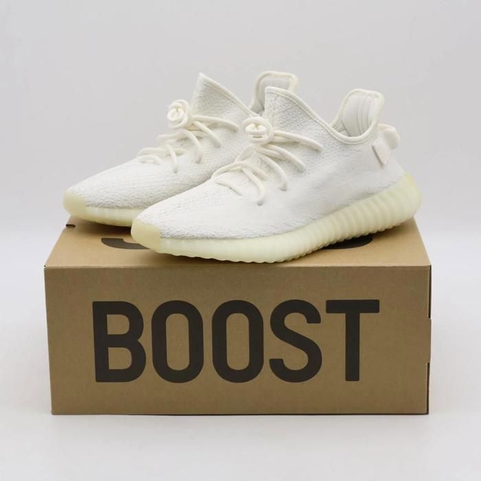 CHAUSSURES DE BASKET-BALL CP9366 Adidas Yeezy Boost 350 V2 Cream Triple White (Mens)
