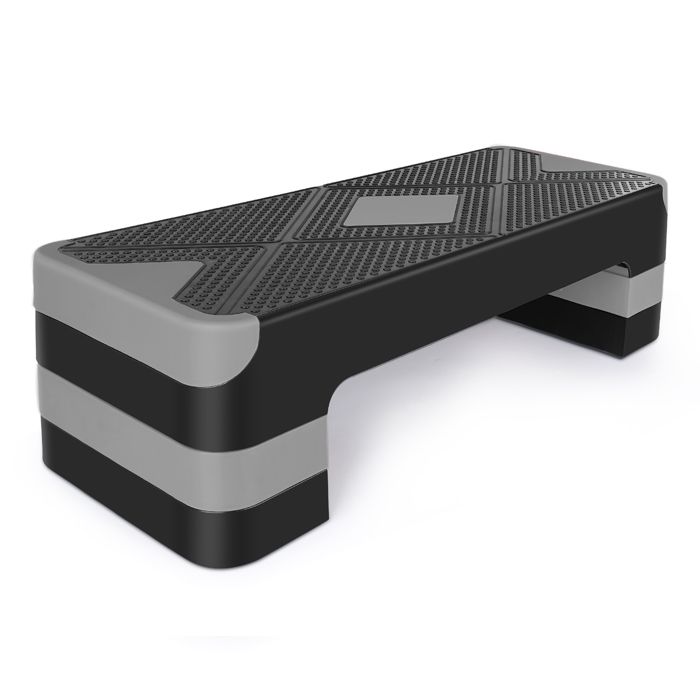 Plateforme de step aérobic - Hauteur réglable 10 16cm-20 32cm - Dimensions assemblées 68 58x27 94x20 32 cm