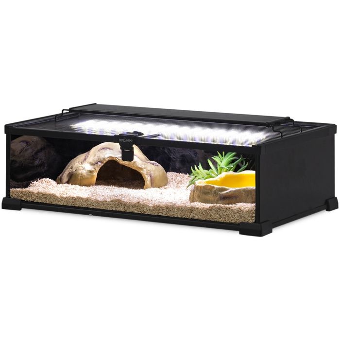 Terrarium en verre étanche pour reptiles et scorpions 50 x 30 x 15 cm