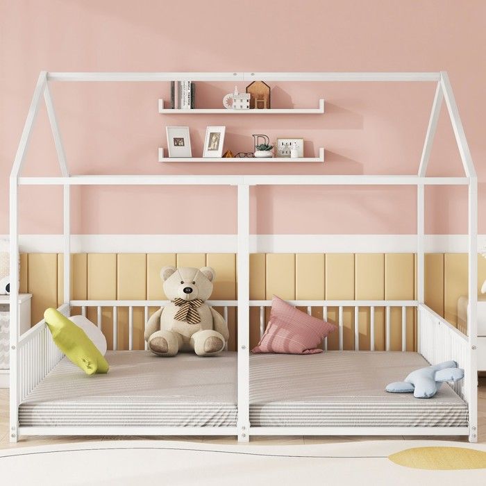 Lit cabane enfant en métal - BLACKCOLOR - 90x200 cm - Blanc - Échelle - Garde-corps - 186x206x174 5 cm - 42 kg Lit cabane enfant en métal - BLACKCOLOR - 90x200 cm - Blanc - Échelle - Garde-corps - 186x206x174 5 cm - 42 kg