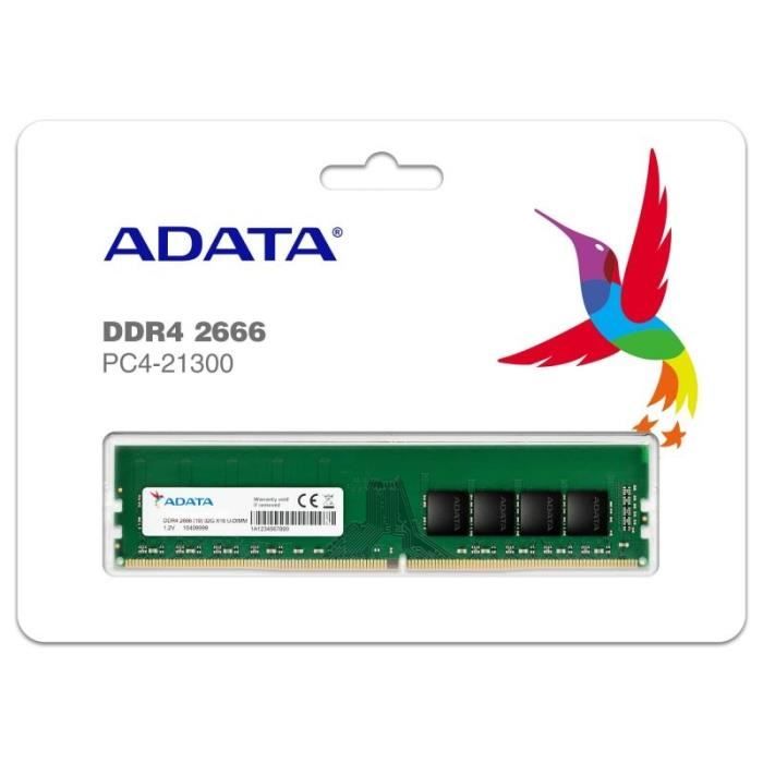 ADATA AD4U26664G19-SGN module de mémoire 4 Go 1 x 4 Go DDR4 2666 MHz