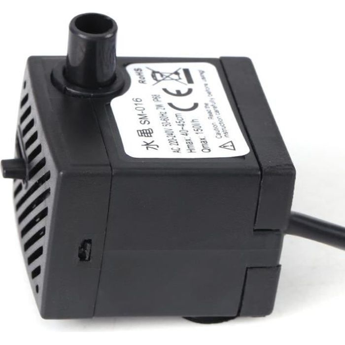 Comparer les prix de Mini-Pompe à eau submersible ultra-silencieuse fontaine à réservoir pour aquarium (220V-240V)