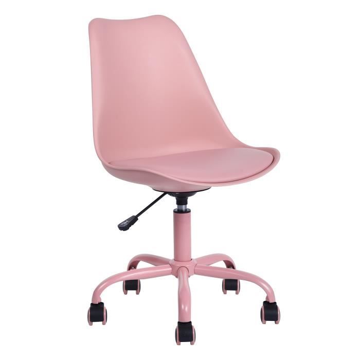 Chaise de Bureau Ergonomique à Roulettes pour Fille, Mobilier de