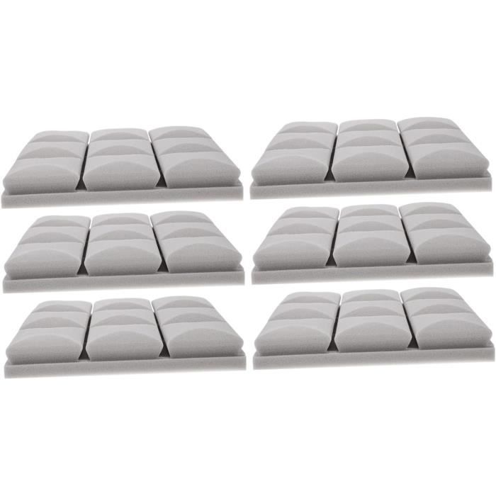Lot De 12 Panneaux Acoustiques 2.5x30.5 Cm En Mousse De Traitement