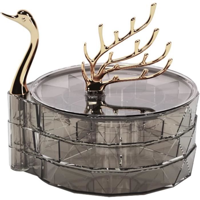 Boîte À Bijoux Transparente, Organisateur De Boucles D'Oreilles De