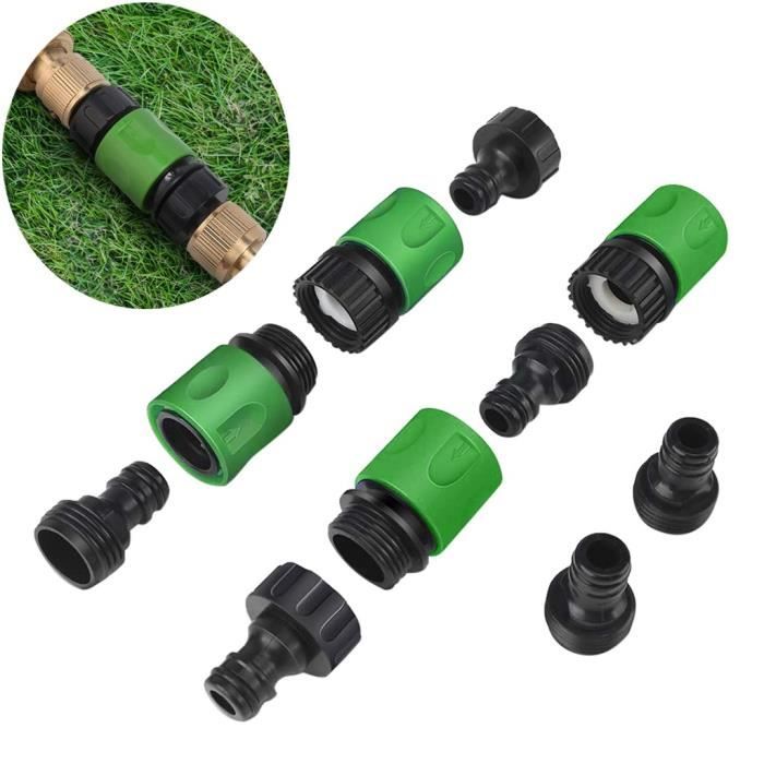 Kit De Réparation Pour Tuyau D'arrosage Extensible - 4 Pièces - Compatible Tuyaux De 7,6 à 30,5 M (largeur 1,6-1,9 Cm) - Connexion Rapide, étanche