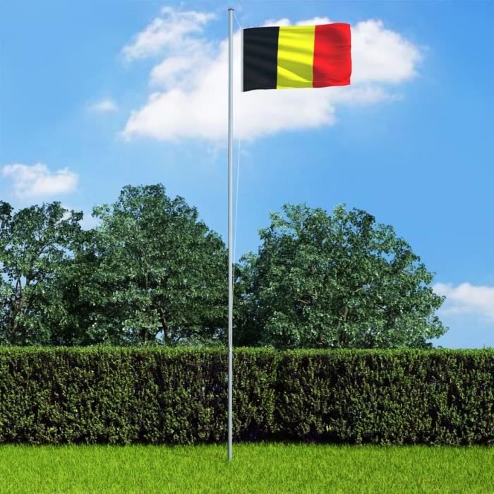 Guirlande Drapeaux Belgique - 30 Drapeaux, 10 Mètres - Polyester - Pour Décoration Fête, événement Sportif, Intérieur/extérieur