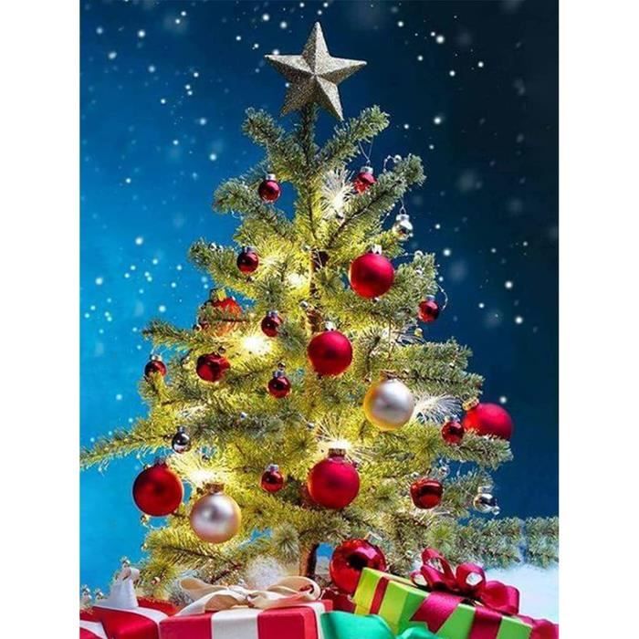 Kit Peinture Diamant Sapin De Noël 3D - DIY 5D, Décoration De Table, Pour Adultes Et Enfants
