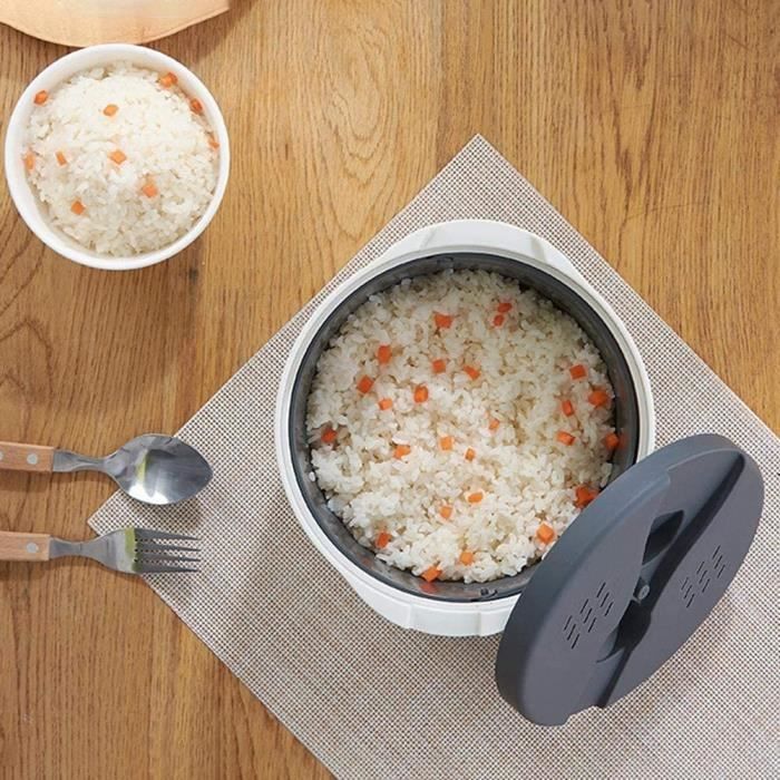 Tuesoa Cuiseur à Riz Micro-Ondes Multifonction - Récipient Déjeuner Pratique Et Sûr 17.5x21x14cm