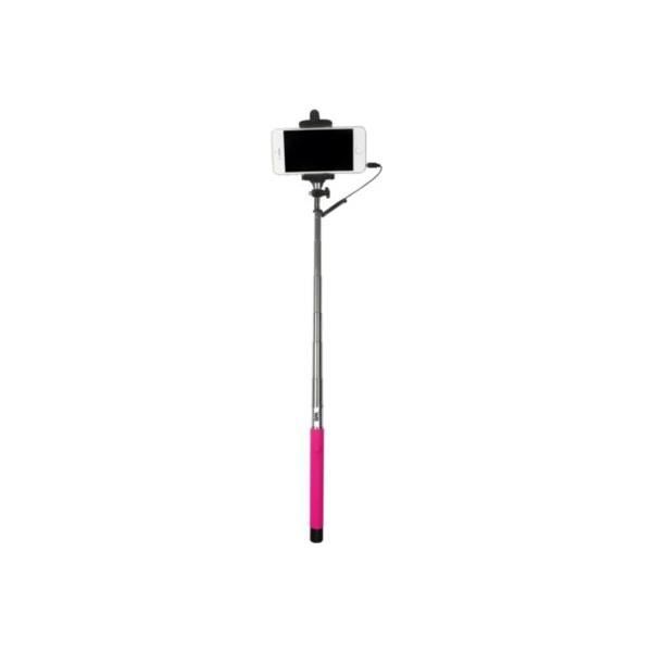 Bras Selfie WE Fushia Longueur 22.5 à 100.5 cm Compatible IOS 4.0 / Android 3.0 Port Jack