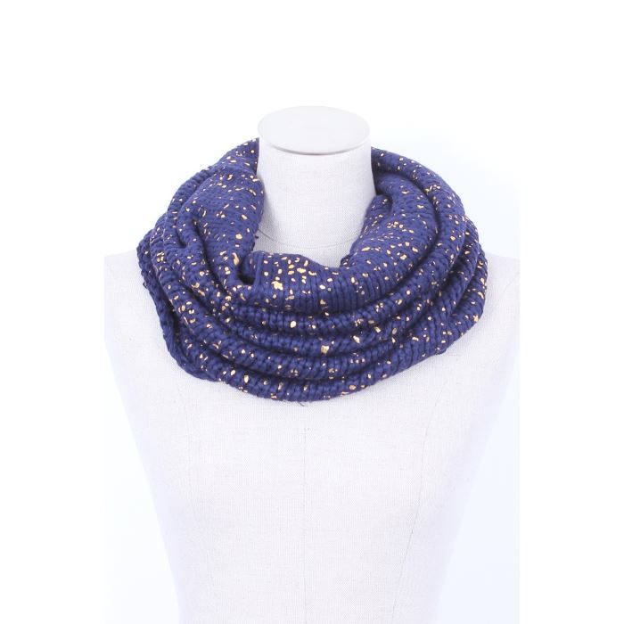Écharpetube à paillettes Bleu Cdiscount PrêtàPorter