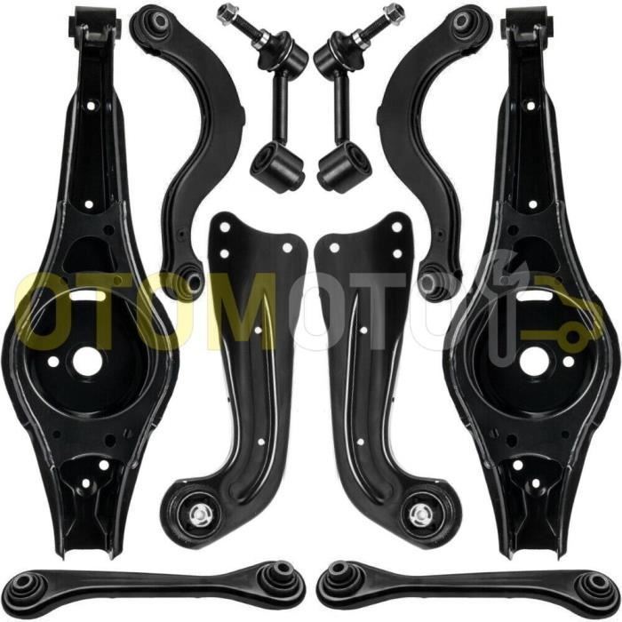 Kit bras de suspension arrière compatible VW GOLF 5 6 TOURAN TIGUAN EOS composé de 10 pièces, triangles