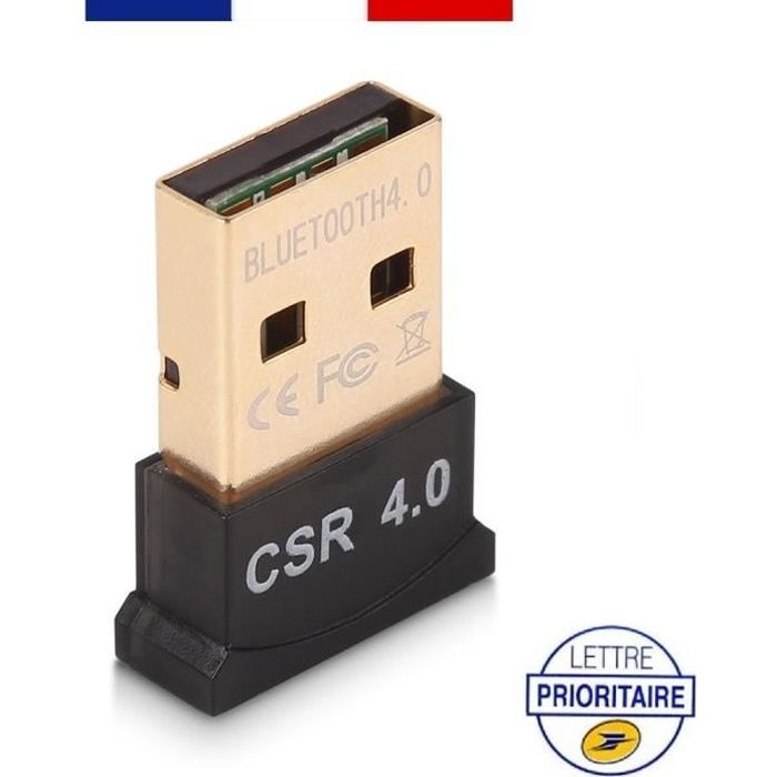 MINI CLÉ USB ADAPTATEUR TRANSMETTEUR BLUETOOTH V4.0 DONGLE POUR ORDINATEUR, PC