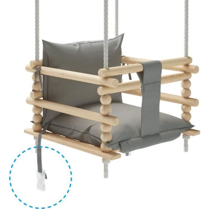 Balancoires Mamoi Balancoire Pour Enfant 3 En 1 Balancoire Pour Bebe Balancoire Et Siege A Bascule En Bois Securite Cdiscount Jeux Jouets