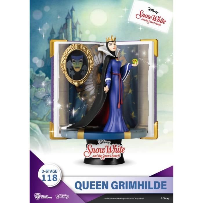 Figurine PVC Médiévale La Méchante Reine - Ancienne Figurine Plastique Personnage BD - Collection Vintage
