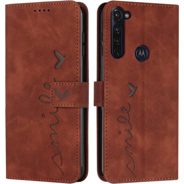 Lot De 2 Coques De Protection En Cuir PU Pour Motorola Moto Tag - Couleurs Noir Et Marron - Design Anti-perte, Ne Gêne Pas Le Signal
