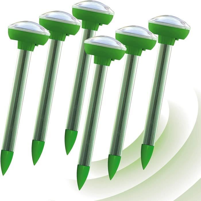 Répulsif Solaire Anti-Taupes Vaileal | Lot De 6 | Ultrasons Et Vibrations | Étanchéité IP65 | 700m² Couverture