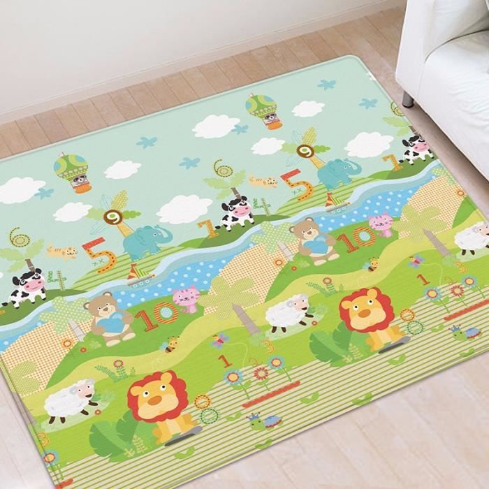 Tapis de Jeu pour Bébé,Tapis d'éveil Enfant Pliable Double Face Imperméable  à l'eau Matériau XPE Non Toxique, 200x180x1 cm - Cdiscount Puériculture &  Eveil bébé