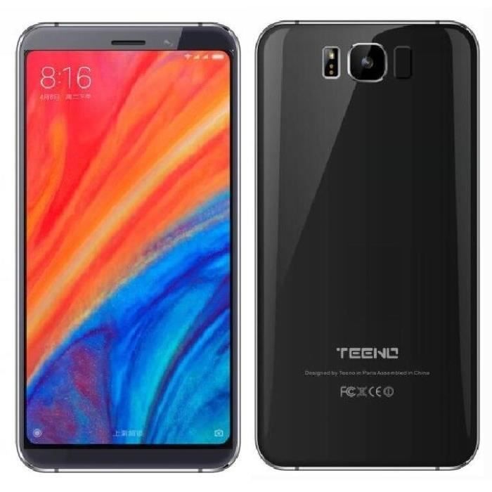 TEENO Smartphone 6.0 Pouces Débloqué 4G (Double SIM - Android - Double  caméras) Noir Téléphone Portable Mobile Phone - Cdiscount Téléphonie