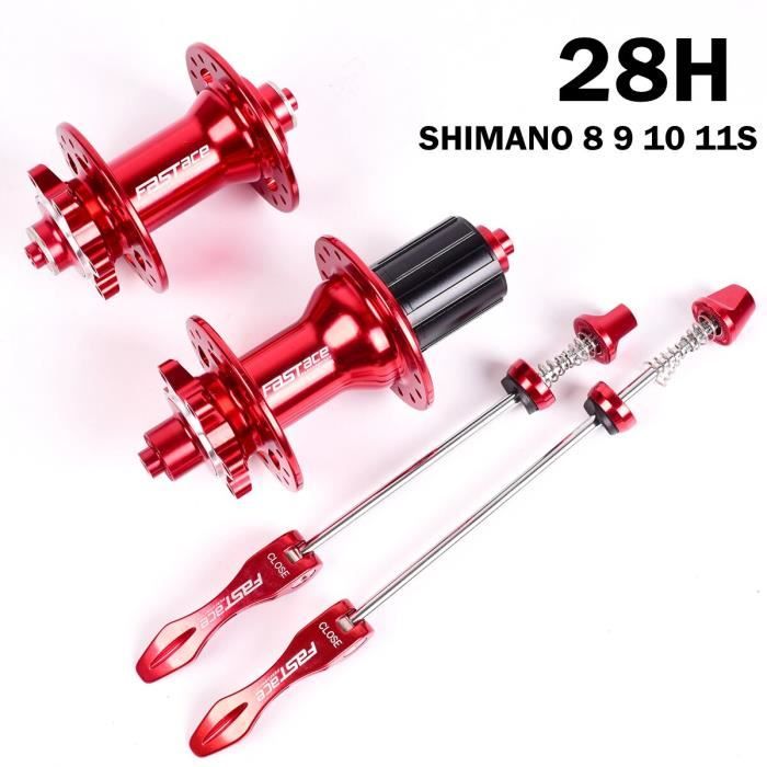 Paire De Hubs Fastace Pour VTT - 32 Trous, Compatible 8-11 Vitesses, Axe Rapide, Alu - Neufs