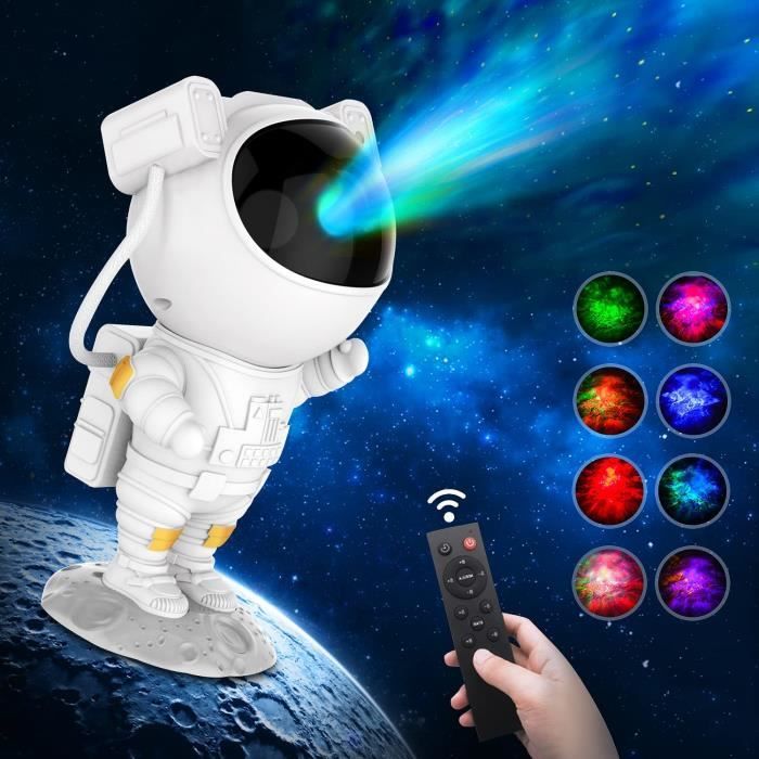 Projecteur ciel étoilé astronaute LED 360° rotation avec