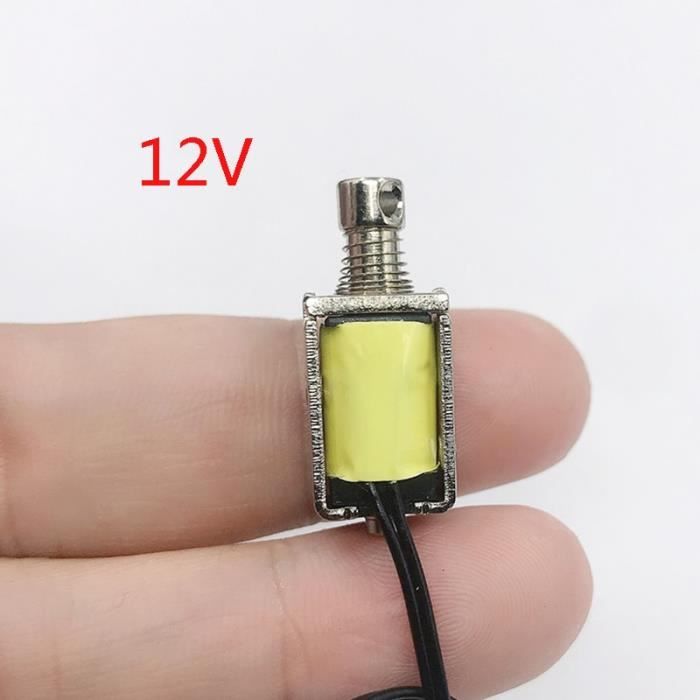 Mini Électroaimant Solénoïde Push-Pull 5V-12V - Pour Projets Électroniques, Appareils Électroménagers