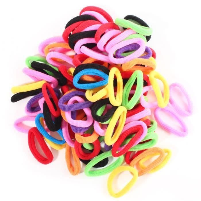 Lot 100pcs Chouchou A Cheveux Femme Fille Bebe Elastique Mixte Couleurs Mkk87 Cdiscount Au Quotidien