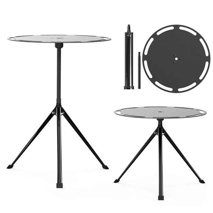 Meilleurs prix pour Table de theacute pliante teacutelescopique en alliage d39aluminium pour jardin Camping Barbecue pecircche BLACK