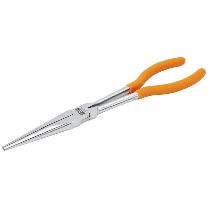 Bahco Pince plate à becs ronds 158-N, 280 mm - becs extra-longs pour précision et accès difficile