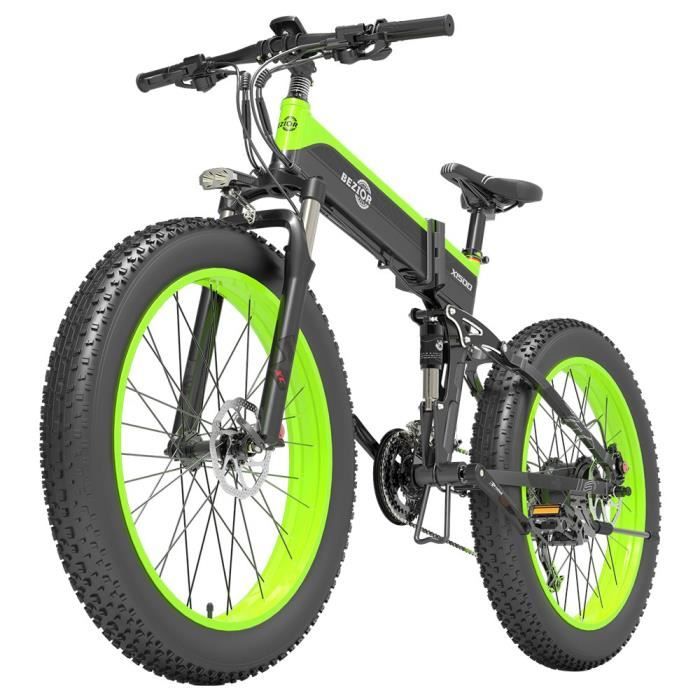 Bezior X1500 12,8 Ah 48 V 1500 W 26 pouces 100 km kilométrage charge maximale 200 kg