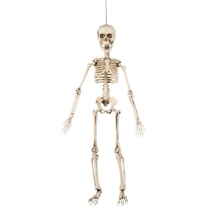 PropXJ Squelette D'Halloween Posable De 40 Cm - Os Suspendus Sur Tout Le Corps A PropXJ Squelette D'Halloween Posable De 40 Cm - Os Suspendus Sur Tout Le Corps A