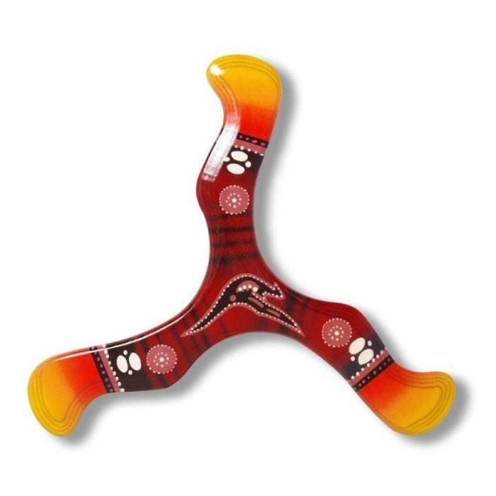 Boomerang Spirit Pour Gauchers - Polypropylène, 30cm Envergure, Portée 25m, Niveau Débutant