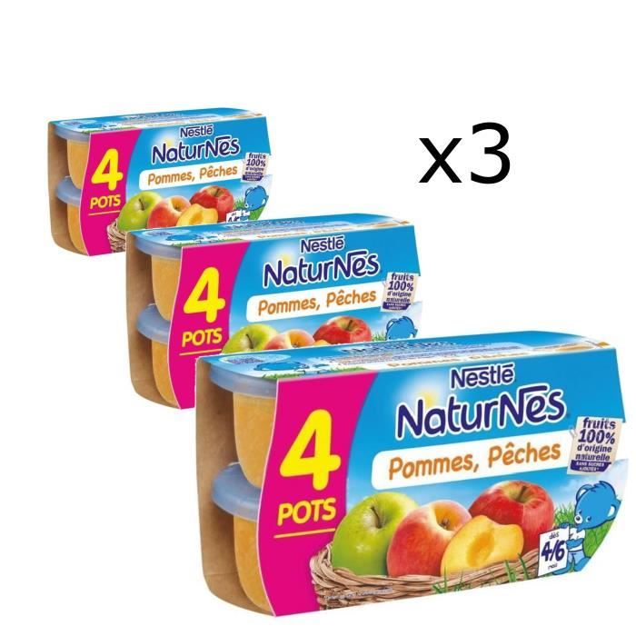Lot De 3 Nestle Naturnes Pommes Peches 4x130 G Des 4 6 Mois Achat Vente Compote Dessert Fruite Lot De 3 Nestle Naturnes Pommes Peches 4x130 G Des 4 6 Mois Cdiscount Pret A Porter