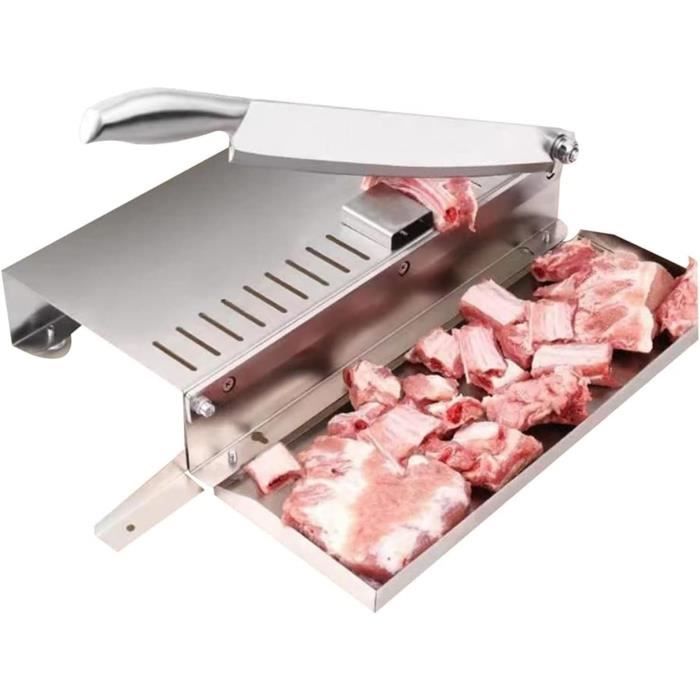 Coupe-Viande Manuel En Acier Inoxydable - Hachoir Os, Légumes | Pour Boucherie Maison