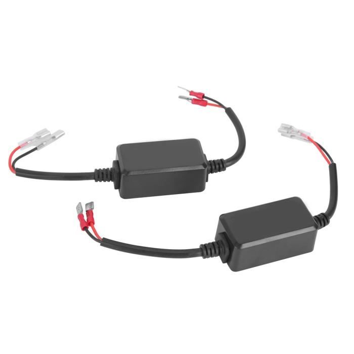 Décodeur Anti-scintillement LED H1 - 2 Pièces - 12V - Évite Les Erreurs CANBus - Pour Phares Et Antibrouillards