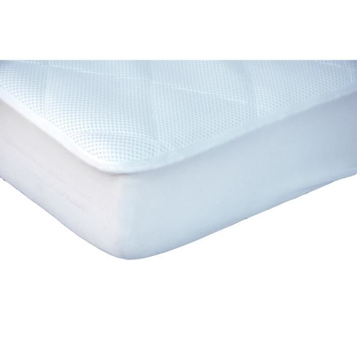 DOMIVA Housse de matelas Alèse Toucan - 100% Polyester - Maille 3D - Blanc - 70 x 140 cm