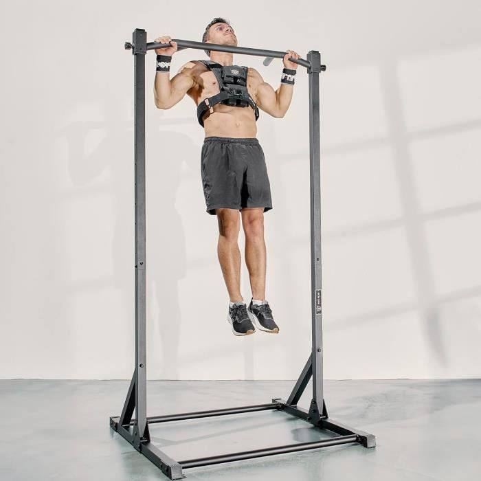 Gilet lesté - ERIC FLAG - 10 kg ajustable - Poids amovibles en fer 1 2 kg - Près du corps - Pour Crossfit et Musculation