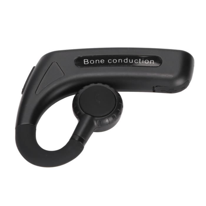 Écouteur Casque à conduction osseuse, casque fil mains libres multifonctionnel ergonomique pour
