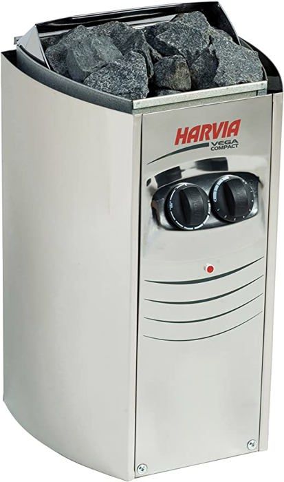 Poêle électrique HARVIA VEGA 2.3kW Compact - Commandes ergonomiques - Installation basse