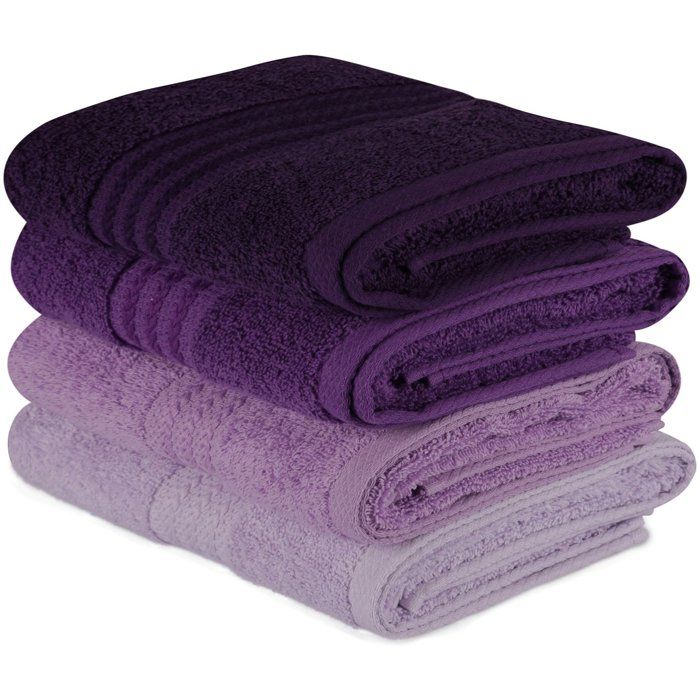 Lot de 4 serviettes de toilette 50 x 90 cm - vue 2