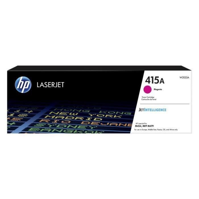 Cartouche de toner magenta HP 415A authentique pour HP Color LaserJet Pro M454 et MFP M479 - Laser -