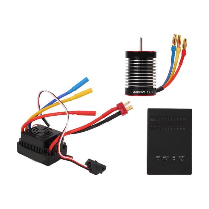 EJ.life Moteur Brushless 3660 3300KV Moteur sans balais étanche RC 3660 3300KV 4 pôles avec