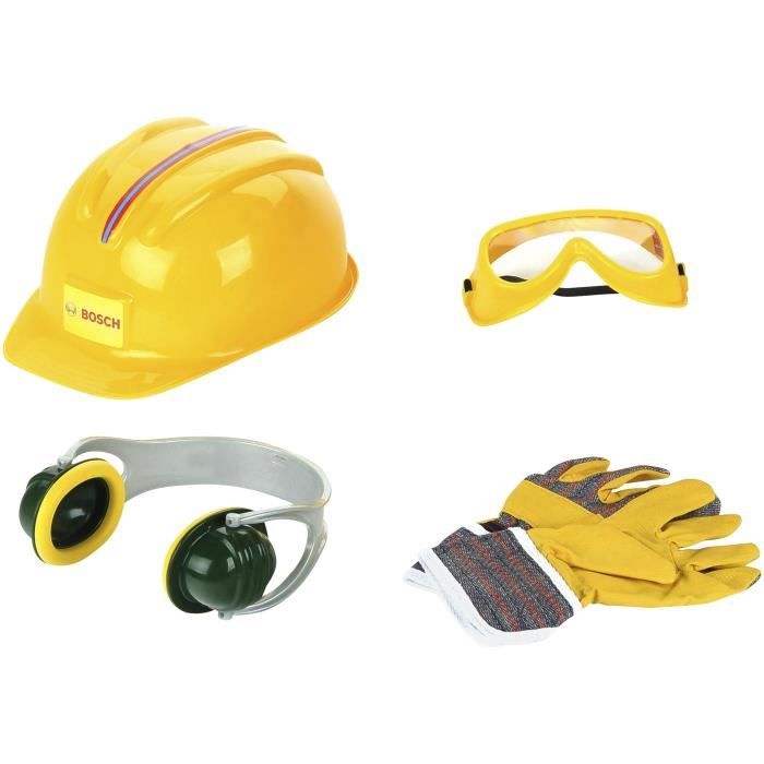 Set d'accessoires de bricolage Bosch avec casque, 4 pièces - KLEIN - 8537