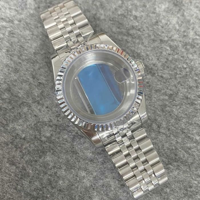 39 MM Boîtier de Montre + Montre Bracelet Compatible Mouvement