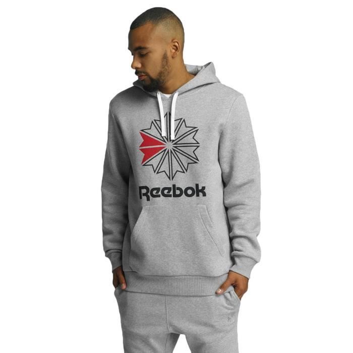 sweat a capuche reebok homme