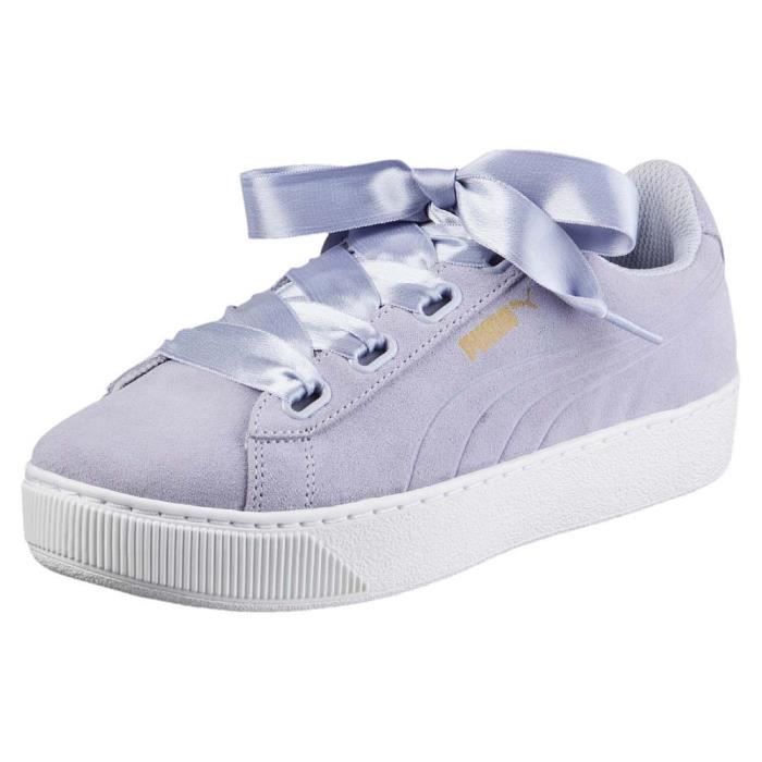 basket puma vikky platform blanche